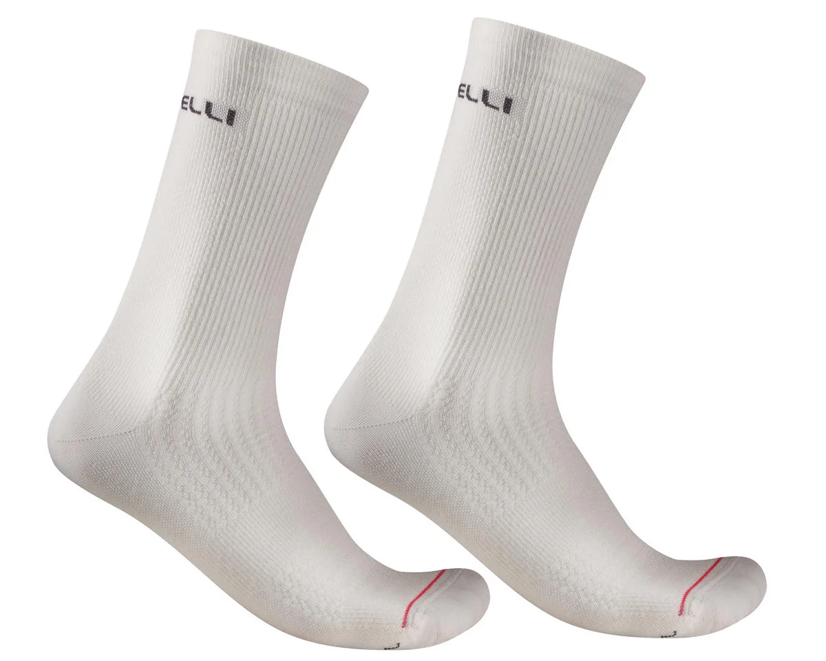 Castelli Bandito 2 Merino 18 Socks (White) (2XL)